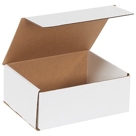 Bsc Preferred 10 x 8 x 4'' White Corrugated Mailers, 50PK BUY00017183